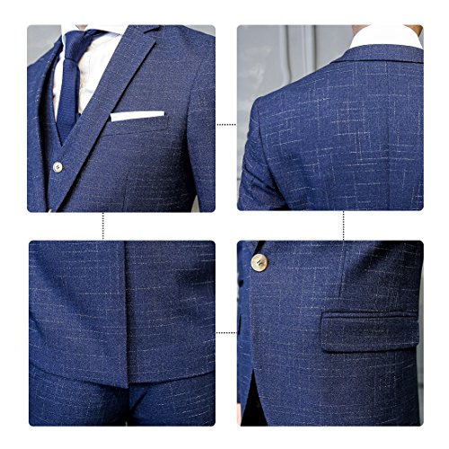 CEEN] スリーピース メンズ 1つボタン スーツ オシャレ スタイリッシュ