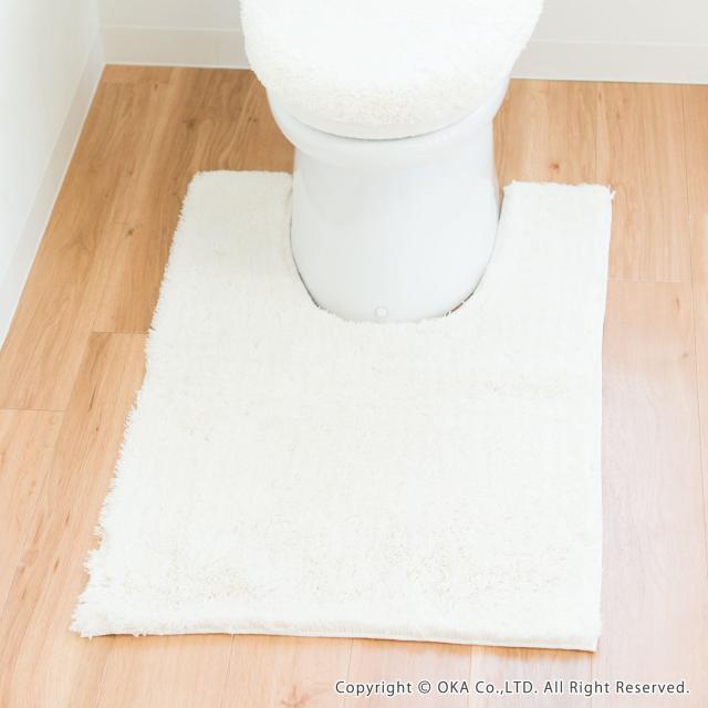 オカ 乾度良好 Dナチュレ 耳長ロングサイズ トイレマット 約105×65cm (ホワイト)_1