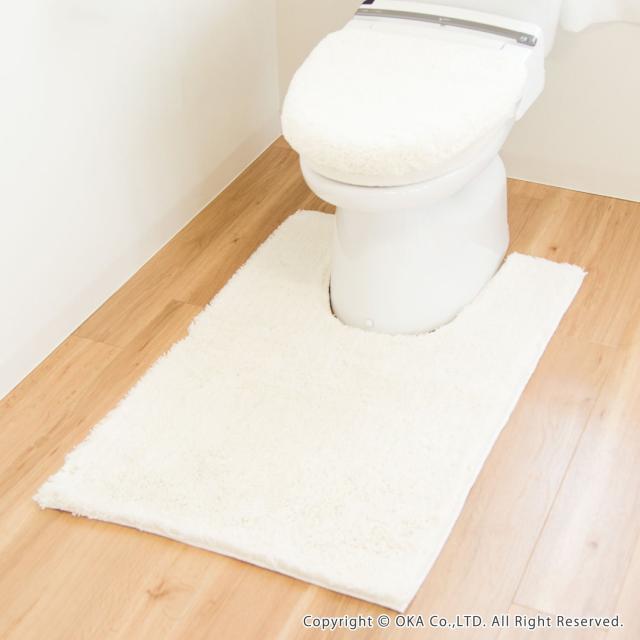 オカ 乾度良好 Dナチュレ 耳長ロングサイズ トイレマット 約105×65cm (ホワイト)_6
