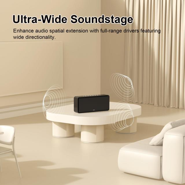 DOSS SoundBox XL Bluetoothスピーカー 32W大音量 デュアルDSP技術搭載 ポータブル ブルートゥーススピーカー 12W重低音 ホームスピーカ_4