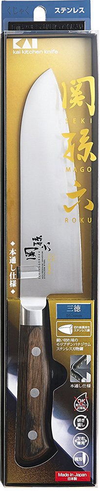 貝印(Kai Corporation) KAI 関孫六 三徳 包丁 165mm くじゃく 日本製