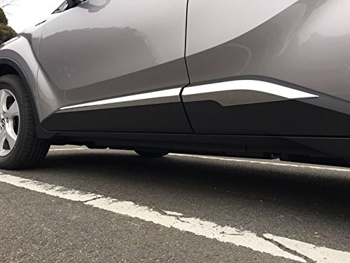 RUIQ トヨタ C-HR 専用 外装 クロームメッキ サイド ドア アンダー モール Toyota CHR 専用設計_6