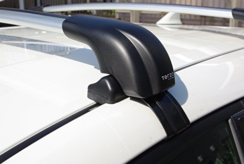 Terzo テルッツォ (by PIAA) ルーフキャリア ベースキャリア フット 4個入 ルーフオンタイプ ブラック エアロバー用 ロック付 EF100A_3