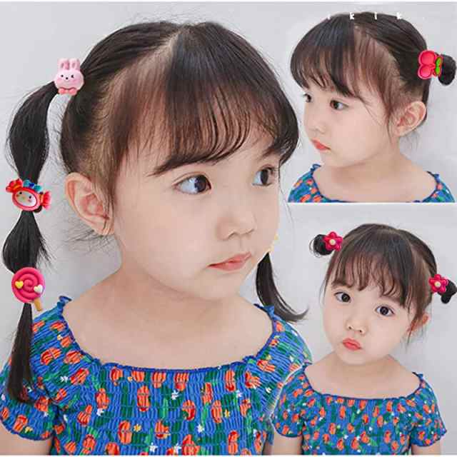 Oujyo ヘアゴムこども 髪ゴム ヘアゴムミニベビー 女の子ヘア