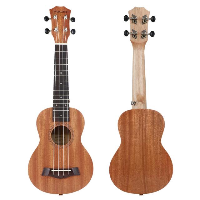 初心者セット】 Mokainiソプラノ ウクレレ Ukulele 高級なマホガニ—材 