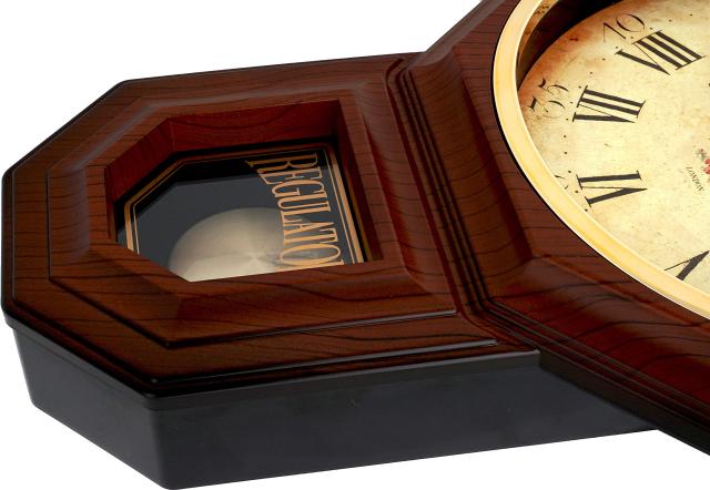 JUSTIME ビンテージ ローズ クラシック 伝統 スクールハウス 振り子 掛け時計 チャイム 毎時 ウェストミンスター メロディー付き 4AA バの通販は