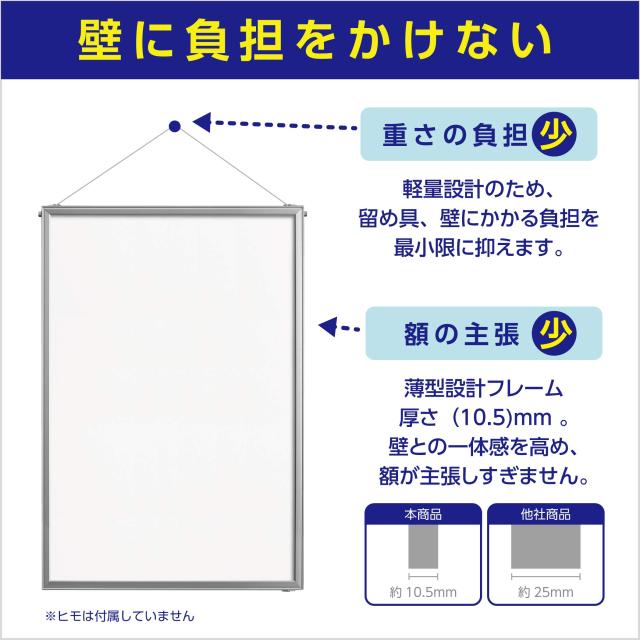 ハクバ 【Amazon.co.jp限定】HAKUBA 額縁 ニューファンシーパネル B3サイズ 10枚セット[まとめ買いセット] シルバー ポスターパネル アル_1