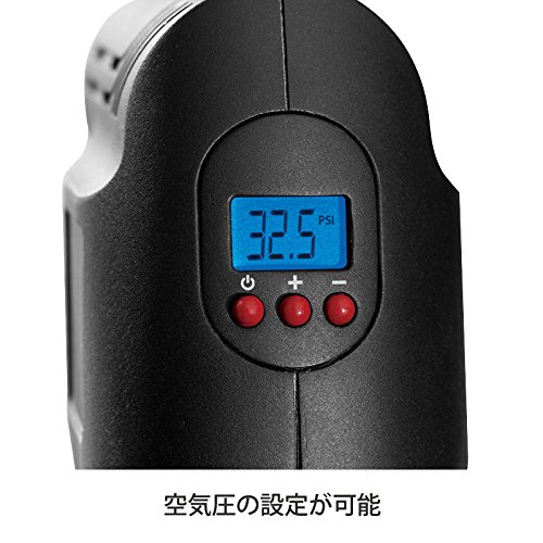【日本正規品】エアホークプロ　コードレス式電動エアコンプレッサー　日本語説明書付き　小型・軽量空気入れ　カーアダプター(12V車用)_3