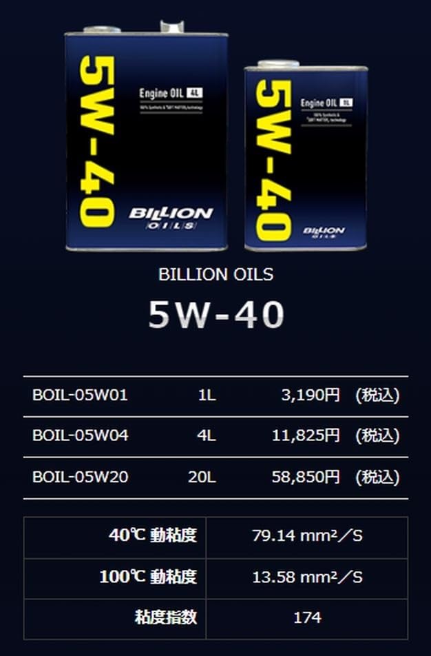 Aです(*^^*)他の方は購入不可‼ BILLION ビリオン BOIL05W20 エンジンオイル20L