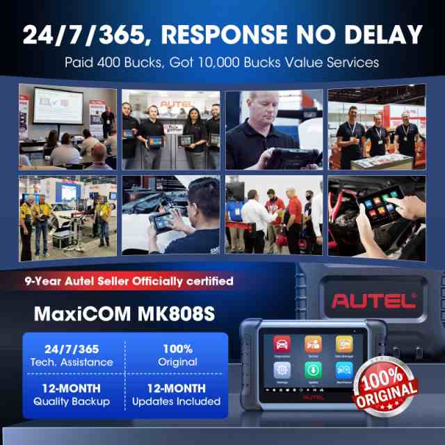 Autel MaxiCOM MK808S OBD2 車 診断機 MK808のアップグレード版 28以上メンテナンス機能搭載