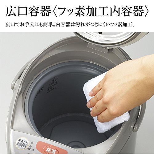 象印 電気ポット 2.2L 優湯生 省エネ ハイグレード 5段階温度設定 ブラウン CV-GA22-TA