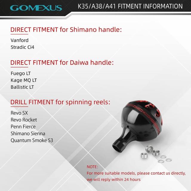 DAIWA 15 VADEL 4000 ゴメクサスノブ PEライン付き ゴメクサス 38mm リール パワー ハンドル ノブ ダイワ Type S シマノ