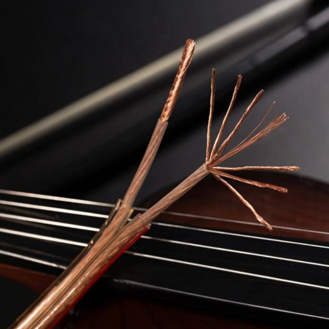 スピーカーケーブル スピーカーコード オーディオケーブル 高純度OFC (50m, 1.91mm？)