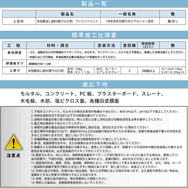 ホートク ペンキ 水性塗料 N-95 ピュアホワイト 4kg / 艶消し 壁 天井 壁紙 壁クロス ファインペイントの通販はau PAY マーケット  - 昴マーケット | au PAY マーケット－通販サイト