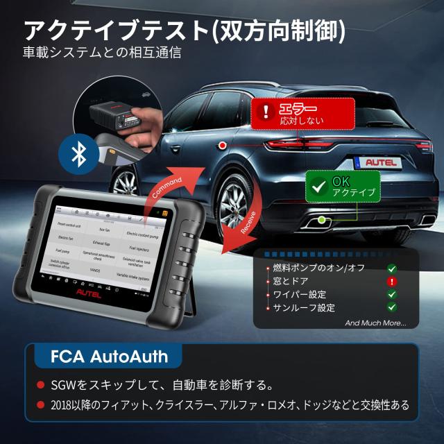 Autel MaxiPRO MP808S-TS OBD2 診断機 ECUコーデイング 全車システム診断 アクテイブテスト フルTPMS機能/TPMSインストール ABS/SRS EPB/_4