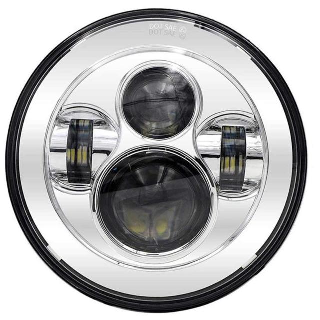 VOSICKY(ボスキー) オートバイ バイク対応 LED ライトセット 7インチ ヘッドライト 1個 と 4.5インチ フォグランプ 2個 と ヘッドライト_1
