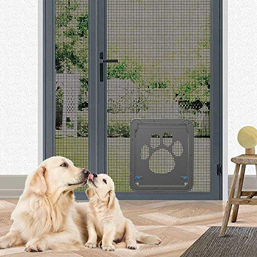 Namsan ペットドア 出入り口 31 X 36 cm 犬用網戸用引き戸 磁気