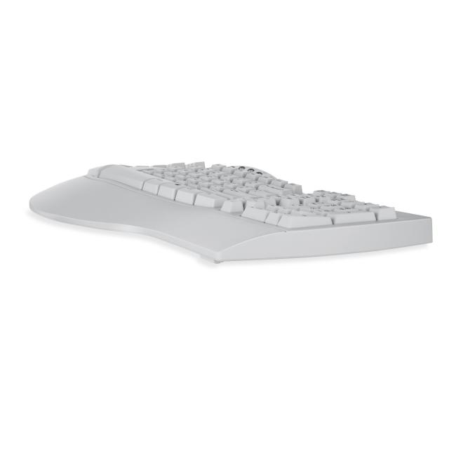 Perixx(ペリックス) PERIBOARD-512WUS エルゴノミクス キーボード 白 有線 フルサイズ 人間工学 左右分離型 104キー 立体カーブ 腱鞘炎防_2