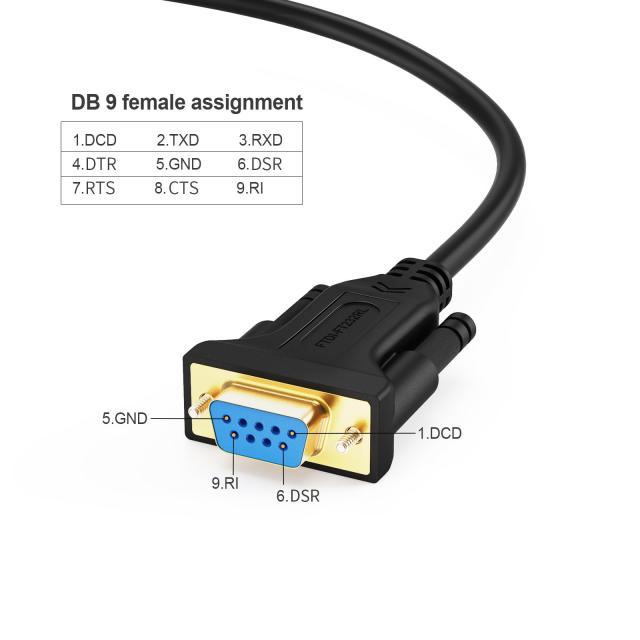 RS232c usb 変換,CableCreation USB to RS232 アダプタ 【FTDIチップ