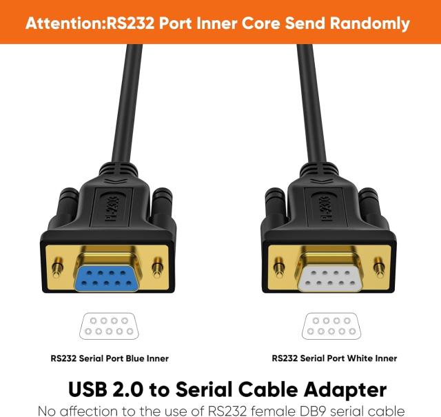 RS232c USB 変換ケーブル, CableCreation USB to RS232 アダプタ