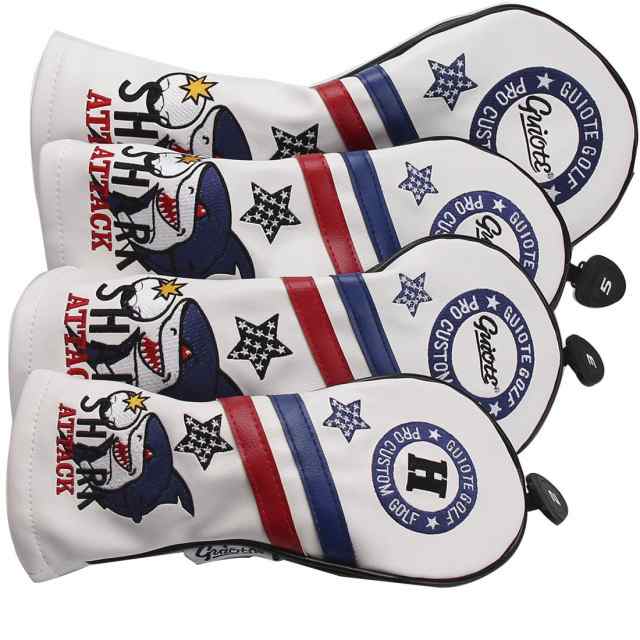 Guiote ゴルフヘッドカバー Golf head covers クラブヘッドカバー ウッドカバー ドライバー 新デザイン  交換可能な番号タグ付き（#2.#3.#の通販はau PAY マーケット - EishinStore | au PAY マーケット－通販サイト