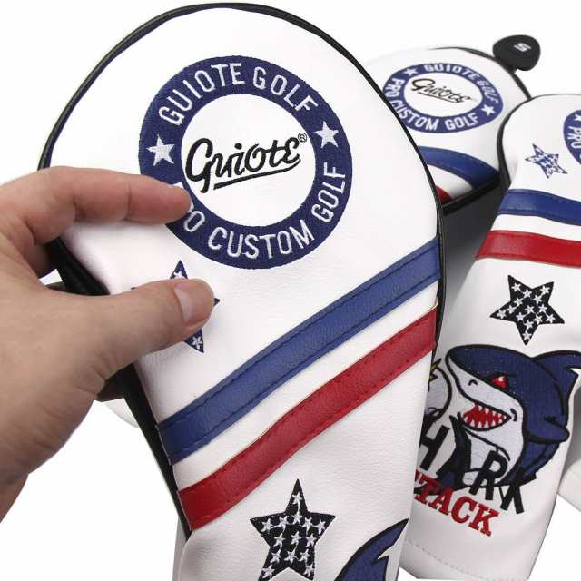 Guiote ゴルフヘッドカバー Golf head covers クラブヘッドカバー ウッドカバー ドライバー 新デザイン  交換可能な番号タグ付き（#2.#3.#の通販はau PAY マーケット - EishinStore | au PAY マーケット－通販サイト