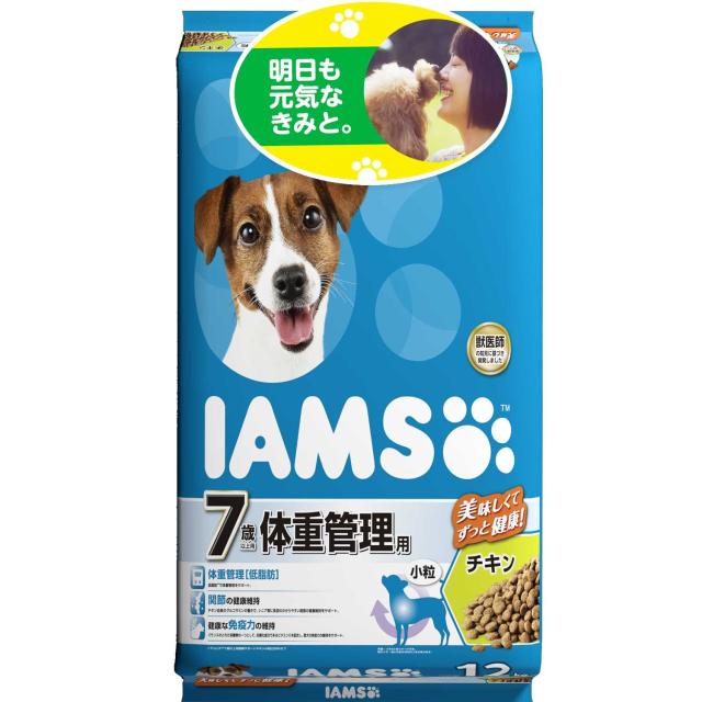 アイムス (IAMS) ドッグフード 7歳以上用 体量保護すること用 素粒子 年がしら犬用 12kg