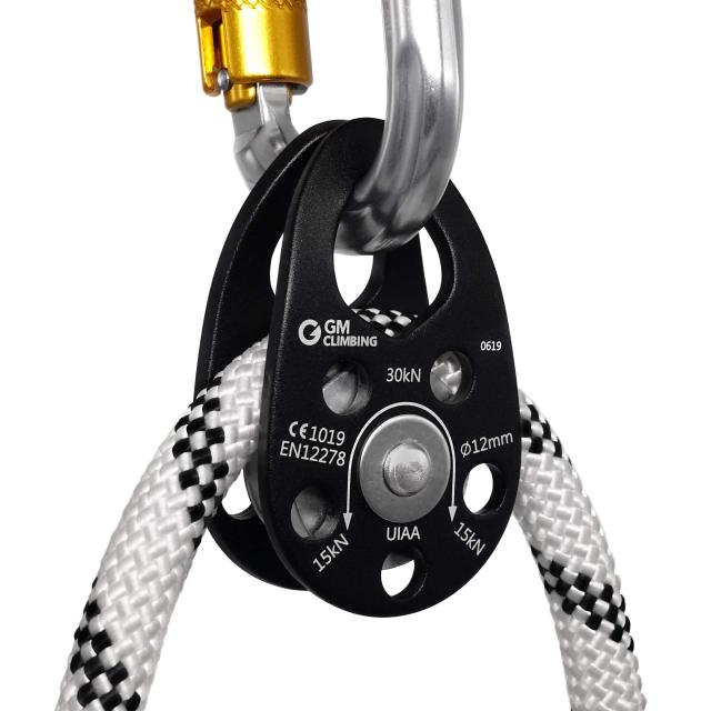 GM CLIMBING CE UIAA允許 30kN マイクロ滑車 移動性側面 本塁 クライミング滑車 12粍縄索其れ相応 自分自身坦々たるブッシング 登