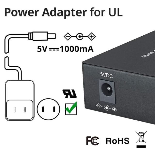 10Gtek ギガビット 光メディアコンバーター シングルモード LCファイバー 1.25Gb / s ペア10/100/1000MメディアコンバーターとBiDi 1000B_3
