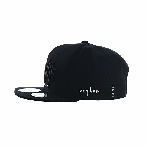 [ウィズムーンズ] 帽子 Thug Lifeロゴ刺繍入りストレートキャップ サイズ調節可能 AL2862 (Black)｜au PAY マーケット