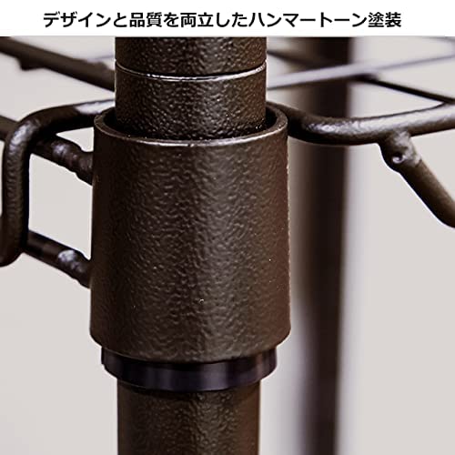 ハンマートーン塗装 幅60cm突っ張りテンションラック 壁面収納