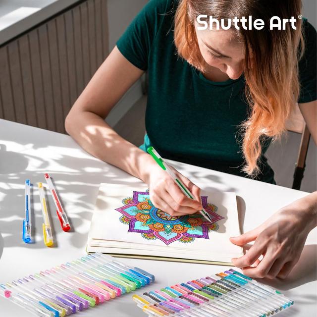 Shuttle Art ジェルボールペン グリッターペン カラーペン 240
