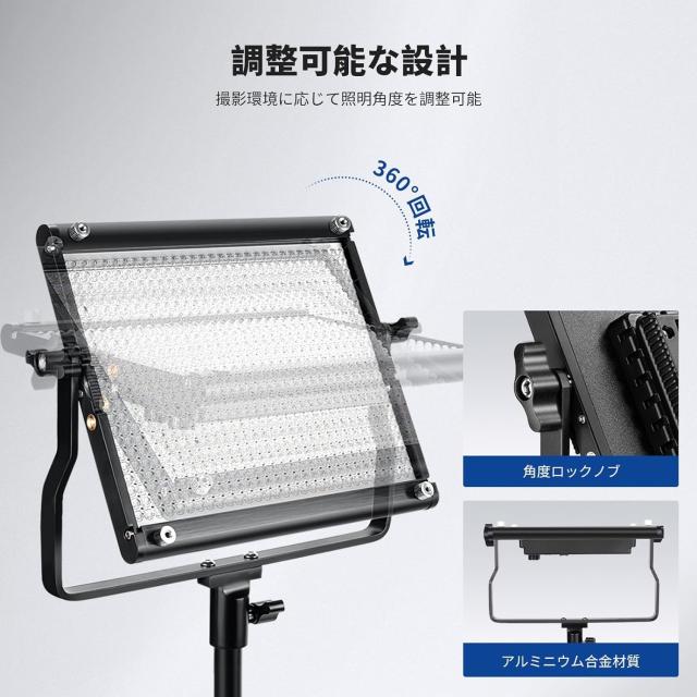 NEEWER LEDライト NL660 2灯 二色LED 電源コード Amazon.co.jp