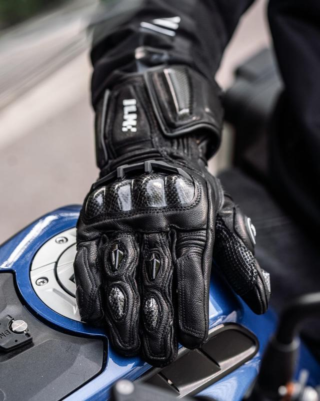 ILM バイク グローブ 本革 ヤギ革　撥水 防風 防寒　ブラック　黒　XL ILM バイク グローブ 革 （本革 ヤギ革） 春秋冬 グローブ 撥水 防風