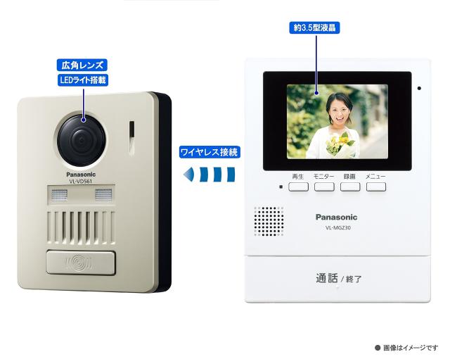 パナソニック ワイヤレステレビドアホン(モニター親機+ワイヤレス玄関子機) VL-SGZ30_3
