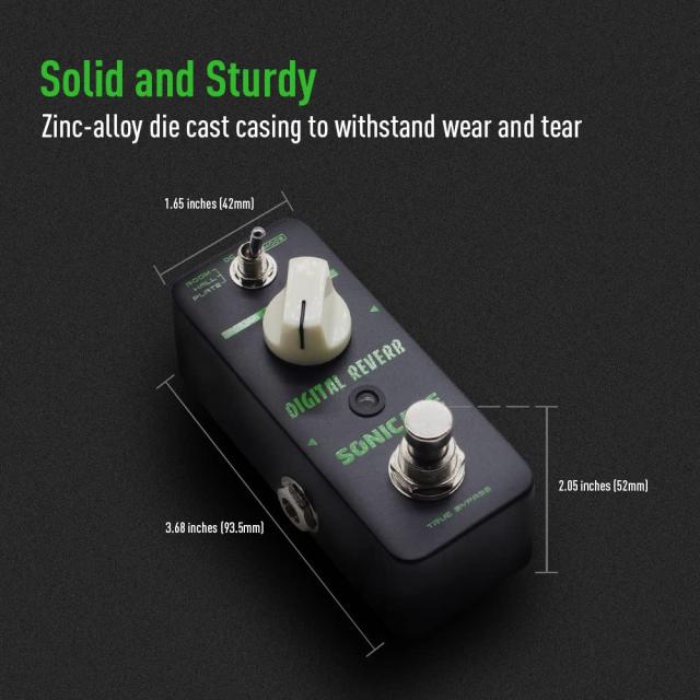 SONICAKE ディレイ＆リバーブ ギター エフェクター ペダル Digital Reverb