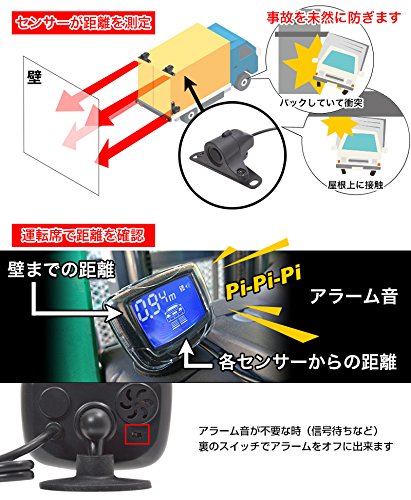 トラック＆建機 フォークリフト用セーフティセンサー ※日本語マニュアル付き サンコーレアモノショップ PARKSEN1_2