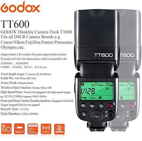 Godox】GODOX TT600 クリップオン ストロボ ガイドナンバー60