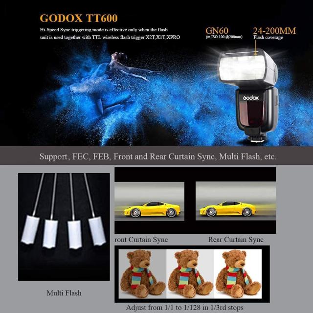 Godox】GODOX TT600 クリップオン ストロボ ガイドナンバー60