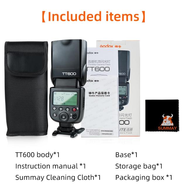 Godox】GODOX TT600 クリップオン ストロボ ガイドナンバー60