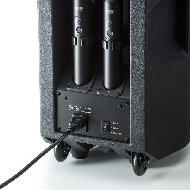 サンワサプライ ワイヤレスマイク付き拡声器スピーカー MM-SPAMP8_4