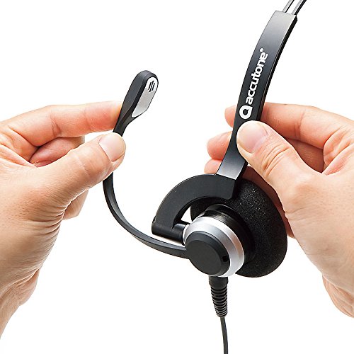 サンワサプライ USBヘッドセット(片耳タイプ) 単一指向性 Skype対応着信/切るボタン付き MM-HSU07BK_4