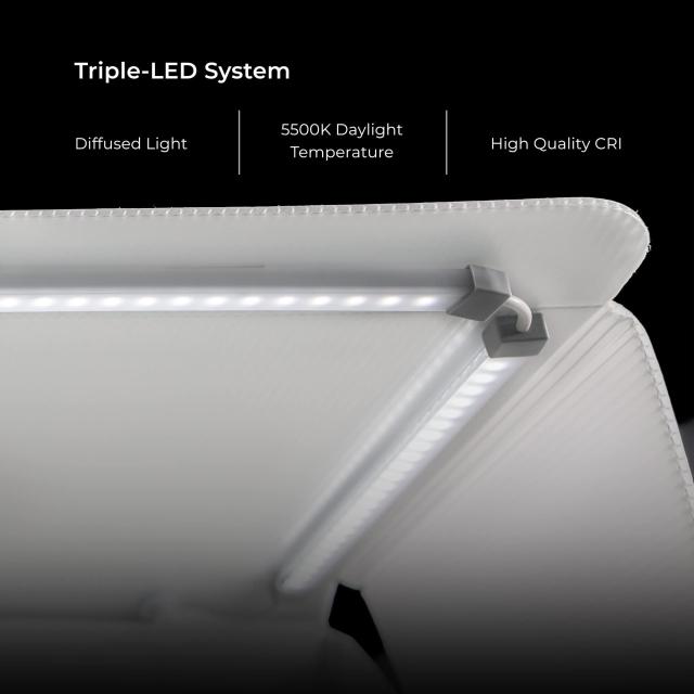 Foldio3 + へーローバー｜60cm ポータブル写真撮影スタジオライト