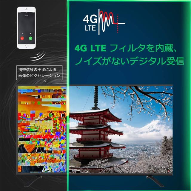 ANTOP 地デジアンテナ 室外テレビアンテナ UHF対応 地上デジタル放送用 HD TVアンテナ ブースター内蔵 720°全方位受信 105Km受信範囲 10_4