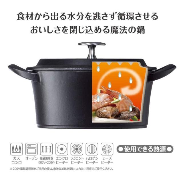 イシガキ 両手鍋 鉄鋳物 ボン・ボネール ココット ガス火 IH 兼用 レッド オーバル 17cm イシガキ産業 イシガキ 両手鍋 鉄鋳物 ボン・ボネール ココット ガス火