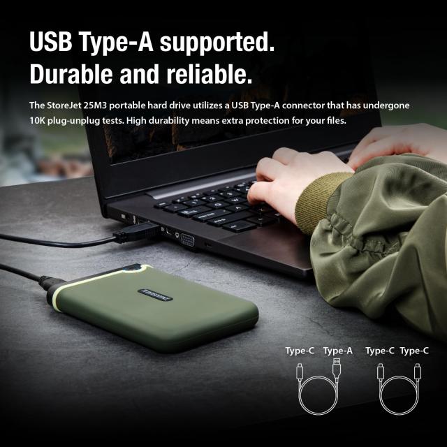Transcend ポータブルHDD 2TB 【PS5/PS4 メーカー動作確認済】 耐衝撃