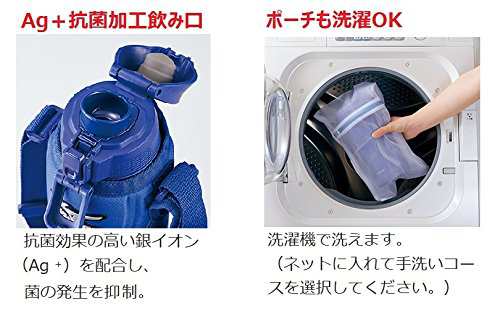 象印マホービン(ZOJIRUSHI) ミズノ 水筒 ステンレス クール スポーツ ボトル 直飲み 1.5L ワンタッチ オープン タイプ ブルー SD-FX15-AAの通販は