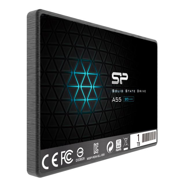 シリコンパワー SSD 1TB 3D NAND採用 SATA3 6Gb/s 2.5インチ 7mm PS4動作確認済 3年保証 A55シリーズ SP001TBSS3A55S25_1