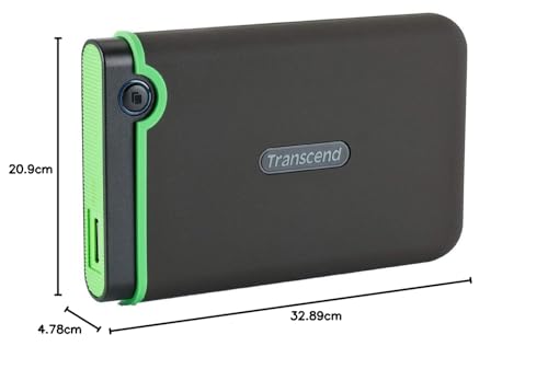 Transcend ポータブルHDD 1TB 耐衝撃 スリムタイプ USB3.1 Gen1 アイロングレー 3年保証 TS1TSJ25M3S_7