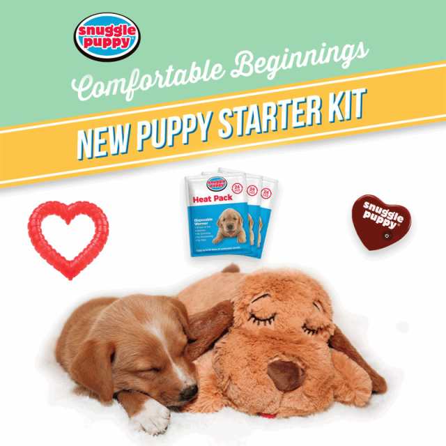 SmartPetLove スナグルパピー 心臓の鼓動付き ぬいぐるみ - ペットの不安緩和 鎮静補助アイテム - ビスケット - 新しく迎える子犬スターの通販は